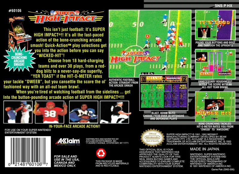 Super High Impact box back