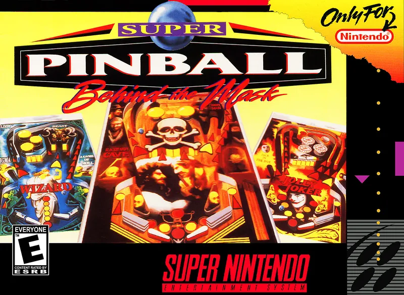 Super Pinball: Behind the Mask box art