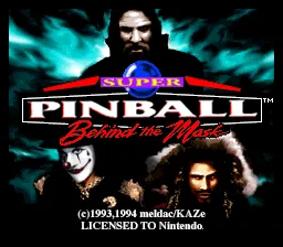 Super Pinball: Behind the Mask screenshot