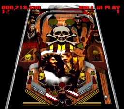 Backdrop artwork for Super Pinball: Behind the Mask