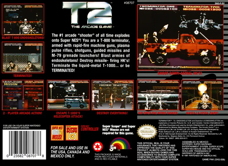 T2: The Arcade Game box back