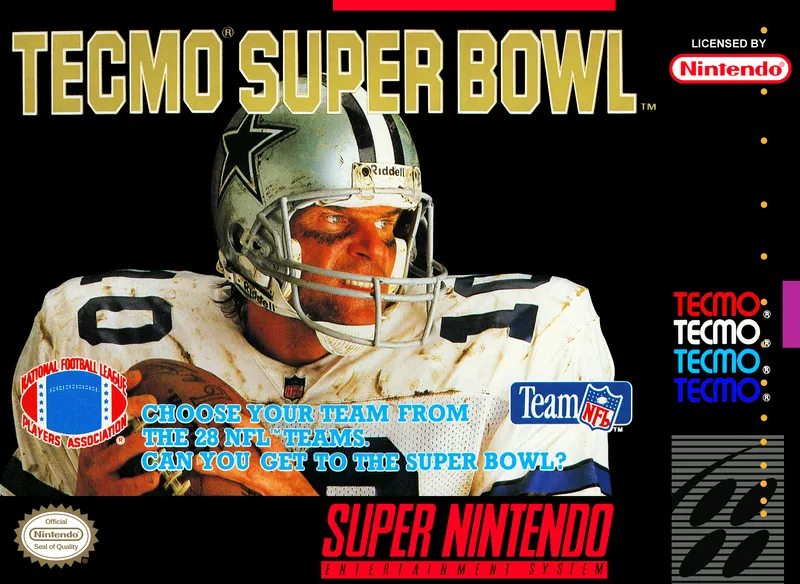 Tecmo Super Bowl box art