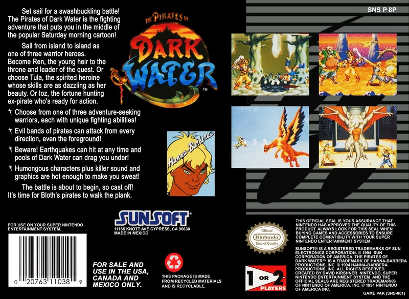 The Pirates of Dark Water box back