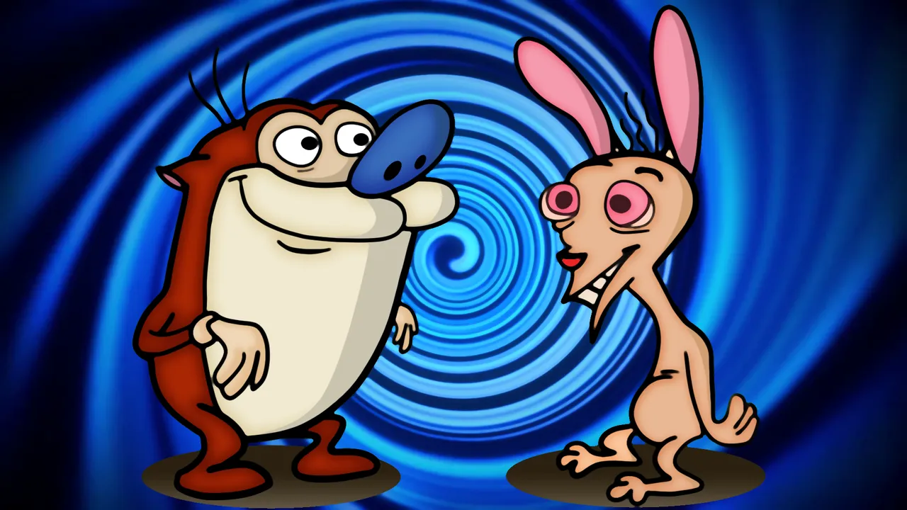 Backdrop artwork for The Ren & Stimpy Show: Time Warp
