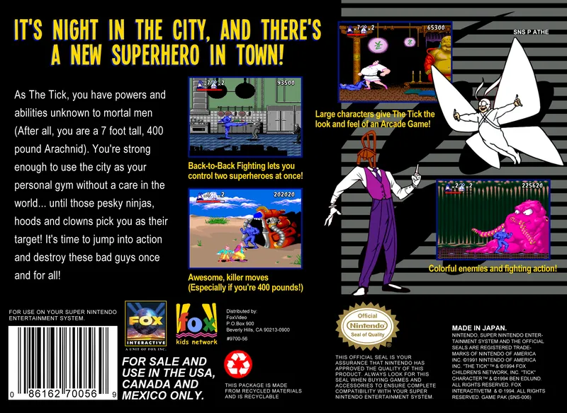 The Tick box back