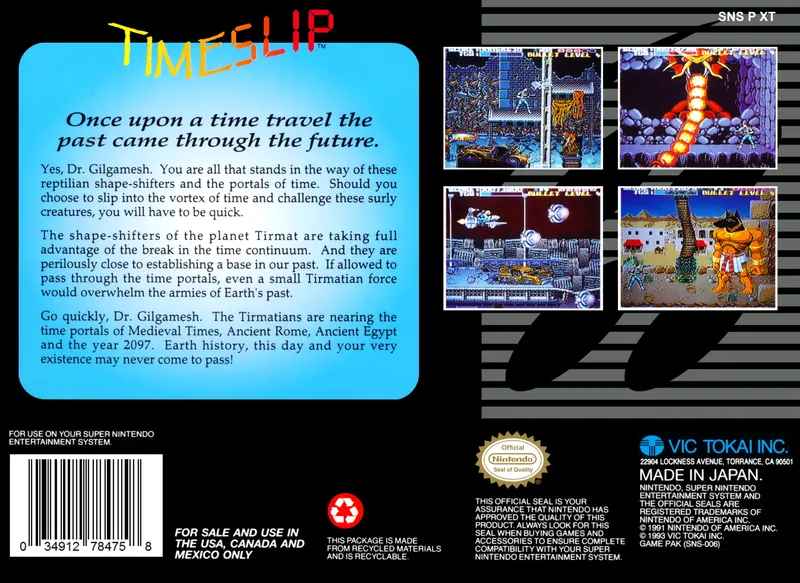 Time Slip box back