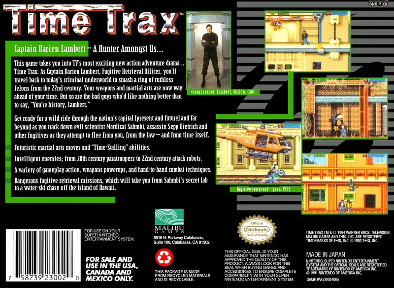 Time Trax box back
