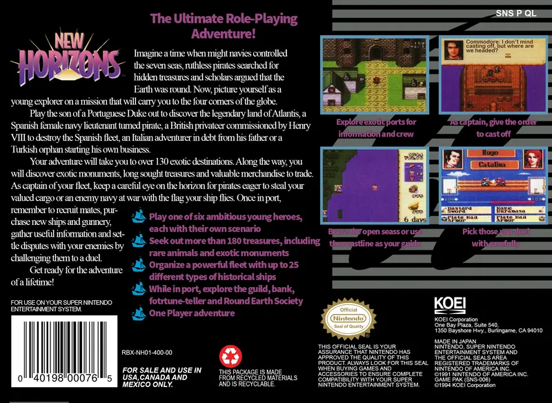 New Horizons box back
