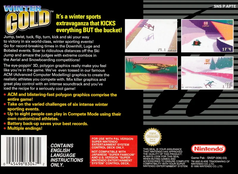 Winter Gold box back