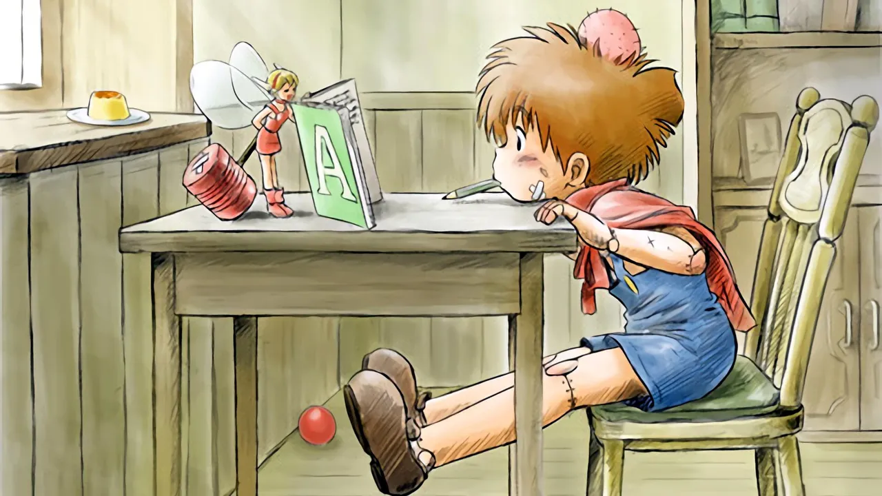 Backdrop artwork for Wonder Project J: Kikai no Shounen Pino