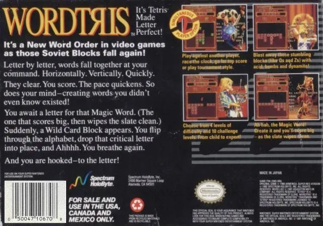 Wordtris box back