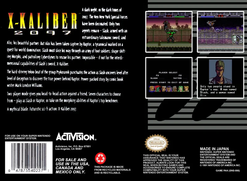 X-Kaliber 2097 box back