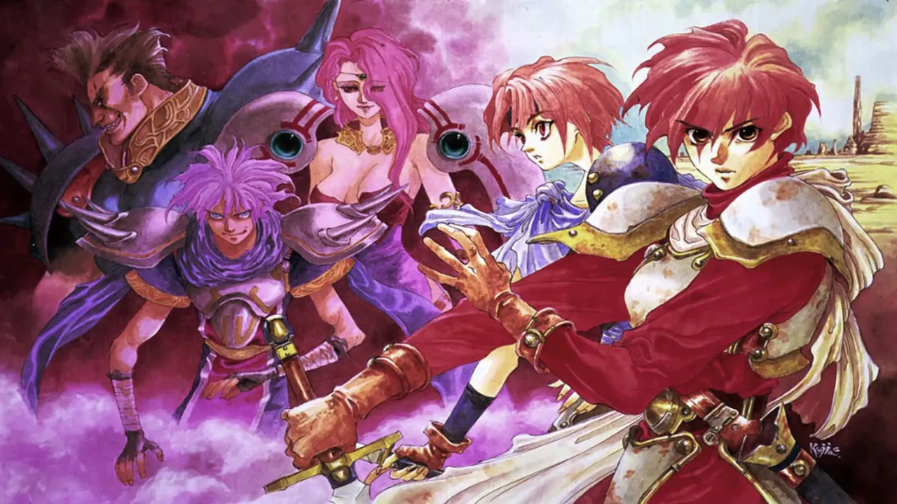 Backdrop artwork for Ys IV: Mask of the Sun