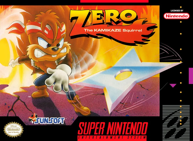 Zero the Kamikaze Squirrel box art