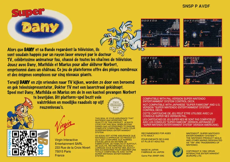 Super Dany box back