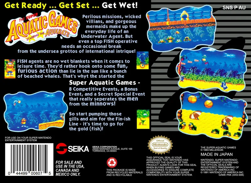 The Super Aquatic Games Starring The Aquabats box back