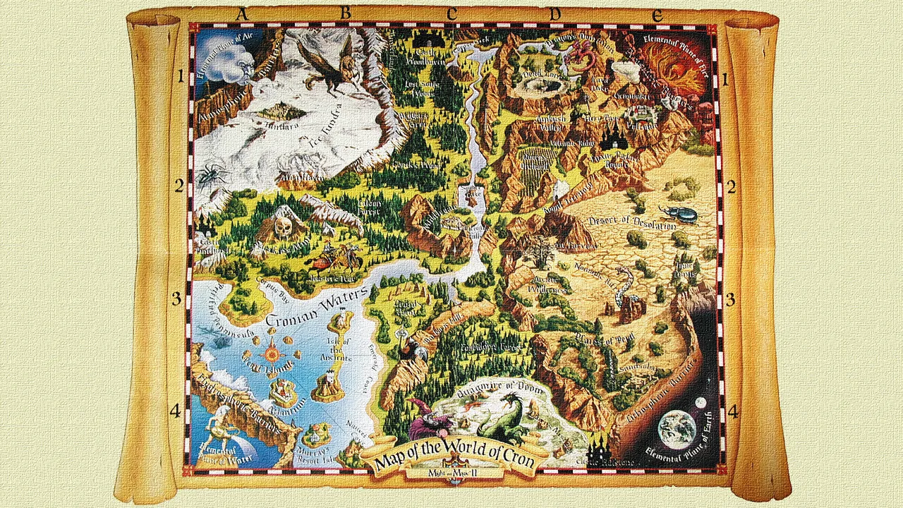 Backdrop artwork for Might and Magic II