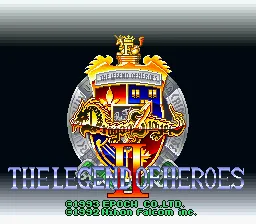 Dragon Slayer - Eiyuu Densetsu II title screen