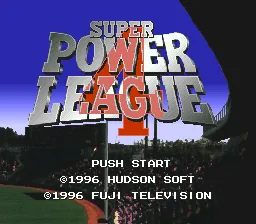 Super Power League 4 title screen