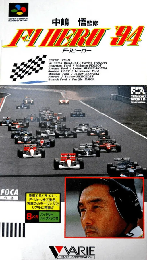 Backdrop artwork for Nakajima Satoru Kanshuu - F-1 Hero '94