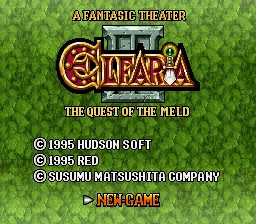 Elfaria II - The Quest of the Meld title screen