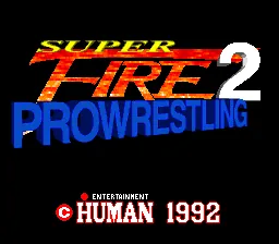 Super Fire Pro Wrestling 2 title screen