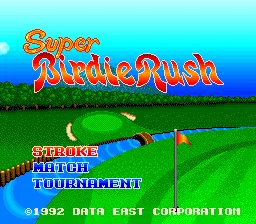 Super Birdie Rush title screen