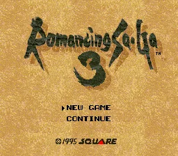 Romancing Sa-Ga 3 title screen
