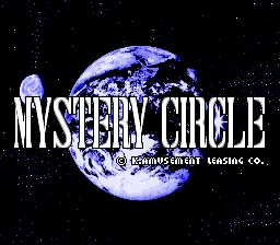 Mystery Circle title screen