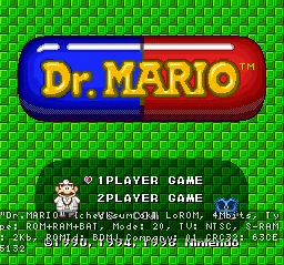 Dr. Mario title screen