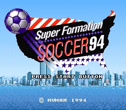 Super Formation Soccer 94 - World Cup Edition title screen