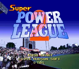Super Power League 2 title screen