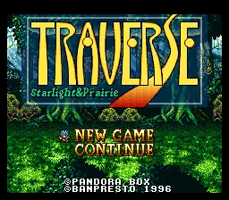 Traverse - Starlight & Prairie title screen