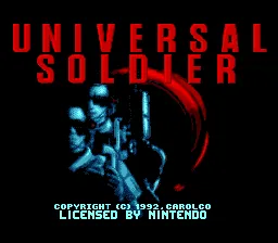 Universal Soldier title screen