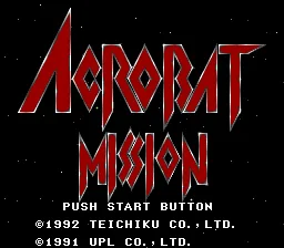 Acrobat Mission title screen
