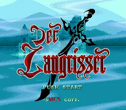 Langrisser, Der title screen