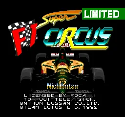 Super F1 Circus Limited title screen