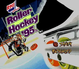 RHI Roller Hockey '95 title screen