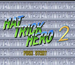 Hat Trick Hero 2 title screen
