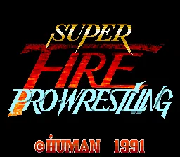 Super Fire Pro Wrestling title screen