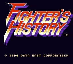 Fighter's History title screen