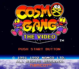 Cosmo Gang - The Video title screen