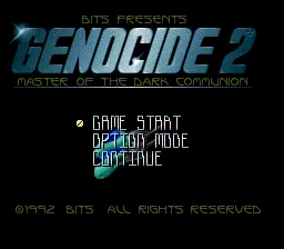 Genocide 2 title screen