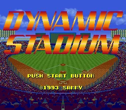 Dynamic Stadium title screen