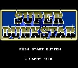 Super Dunk Star title screen