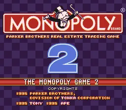 The Monopoly Game 2 title screen