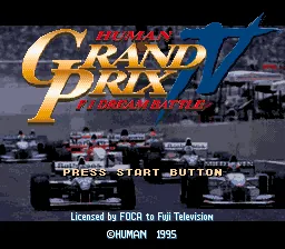 Human Grand Prix IV - F1 Dream Battle title screen