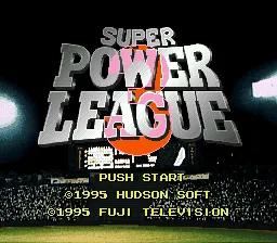 Super Power League 3 title screen