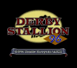 Derby Stallion 96 title screen