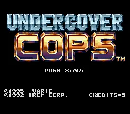 Undercover Cops title screen